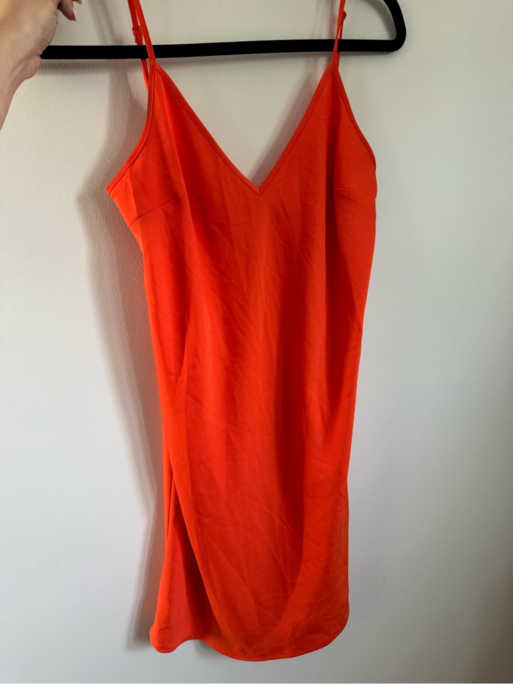 a new day orange mini slip dress